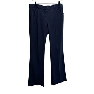 Theory Blue Wool Flare Trouser Pants Size 10
